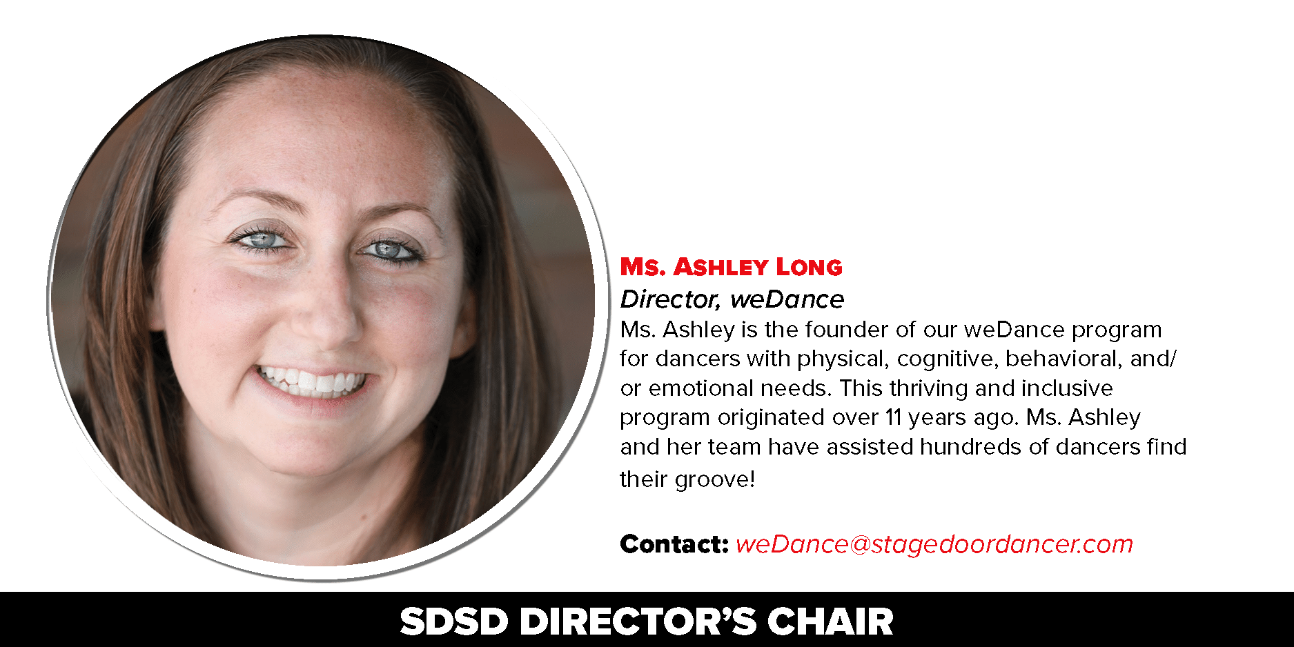 Ashley Long, - Director, WeDance