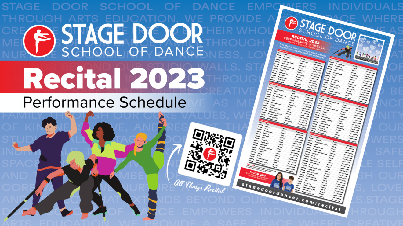 Recital Performance Programs Recital 2023 Performance Schedule | Stage Door School of Dance